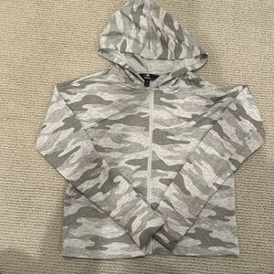 Runway Grey Camo Zip-up Sweatshirt